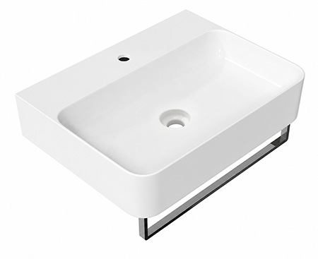 Valamu NORIA raamiga 600x470x135 Valge